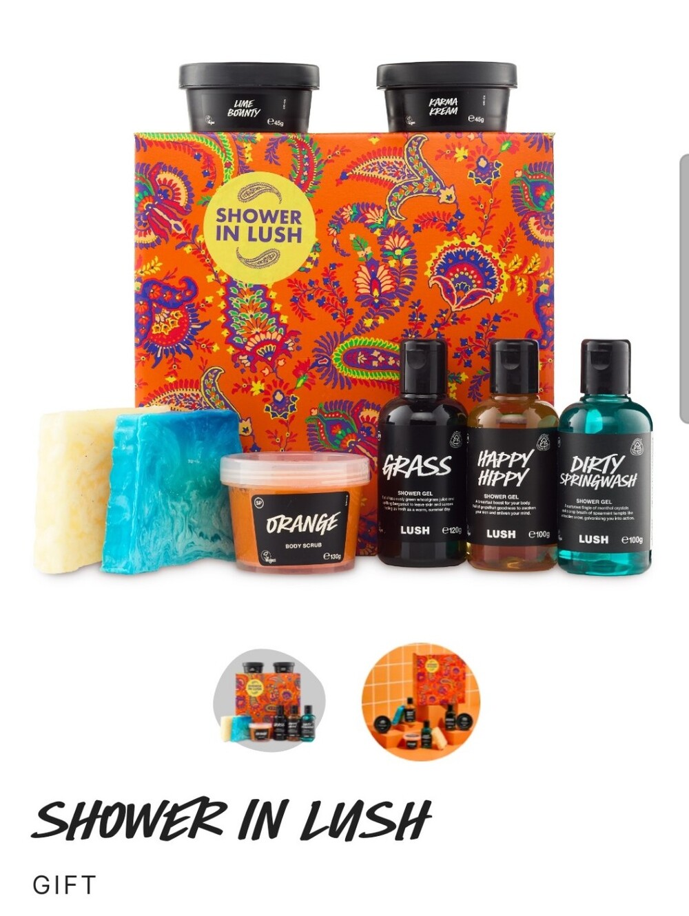 Lush Shower In Lush Gift Set New Retail 99+ Great Price
